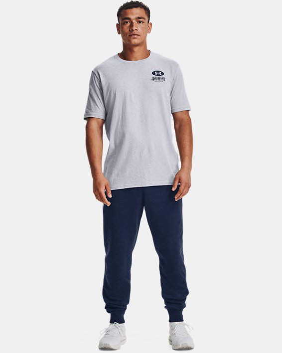 男士UA Barcode短袖T恤, Gray, pdpMainDesktop image number 2